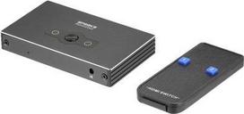 SpeaKa Professional SP-HSW-300 2 Port HDMI-Switch Ultra HD-fähig 7680 x 4320 Pixel (SP-10474508)