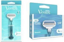 Gillette for Women Venus Rasierer Smooth, inkl. 2 Klingen langlebiges Klingendesign, 3 Klingen, ergonomisches - 1 Stück (8001090585752)