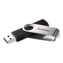 hama USB 2.0 Speicherstick FlashPen Rotate, 16GB Datentransferrate: 6MB/Sek., aus Kunststoff / Metall, - 1 Stück (94175)
