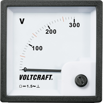 Voltcraft AM-72x72/300V Analog-Einbaumessgerät AM-72x72/300V 300 V Drehspule (AM-72x72/300V)