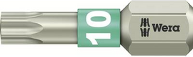 Wera TORX® Edelstahl-Bits 25 mm 05 071032 001 T 10 6,3 mm (1/4) Sechskant DIN 3126-C 6,3, ISO (05 071032 001)