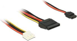 DeLOCK - Netzteil - interne Stromversorgung, 4-polig (R) bis SATA Leistung, Slimline SATA Leistung (R) - 24 cm (84932)