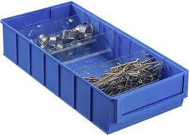 Allit Lagersichtbox ProfiPlus ShelfBox 400B Blau Blau (L x B x H) 185 x 400 x 81 mm (456550)