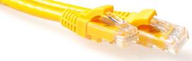 ACT Yellow 7 meter LSZH U/UTP CAT6A patch cable with RJ45 connectors. Cat6a u/utp lszh yellow 7.00m (IB1907)