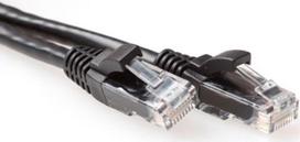 ACT 1.50m Cat6a UTP 1.5m Cat6a U/UTP (UTP) Schwarz Netzwerkkabel (IB3551)