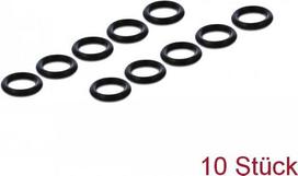 Navilock O-Ring Silicone - O-Ring - Schwarz (Packung mit 10) - für P/N: 64047