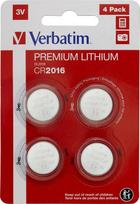 Verbatim CR2016 - Einwegbatterie - CR2016 - Lithium - 3 V - 4 Stück(e) - Silber (49531)
