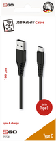 2GO 797281 USB Kabel 1 m USB B USB C Schwarz (797281)