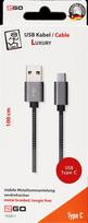 2GO 795812 USB Kabel 1 m USB 3.2 Gen 1 (3.1 Gen 1) USB B USB C Grau (795812)