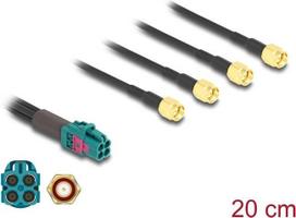 Delock Kabel Mini FAKRA Z Buchse quad zu 4 x SMA Stecker A-Typ (90126)