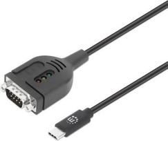 Manhattan USB-C auf Seriell DB9/RS232 Adapter PL2303GT - Adapter - Digital/Daten (154499)