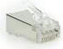ACT CAT6A pass-through shielded modular RJ45 connector (TD168P)