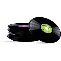 EMTEC Vinyl Look - 10 x CD-R - 700MB (80 Min) 52x - Blau, Gelb, lila, grün, pink - Slim Jewel Case