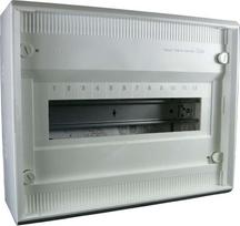 1 Stück - Hager Kleinverteiler, AP Volta IP30,1x12PLE,DIN4387 VA12CN / 119474