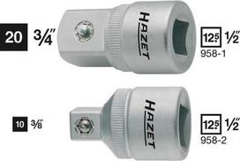 Hazet Adapter, Innenvierkant 12,5 mm (1/2 ), Vierkant 10 mm (3/8 ) (958-2)