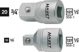Hazet Adapter, Innenvierkant 12,5 mm (1/2 ), Vierkant 20 mm (3/4 ) 958-1 (958-1)