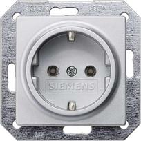Siemens Einsatz Schutzkontakt-Steckdose Delta Aluminium (Metallic) 5UB1931 (5UB1931)