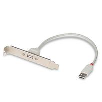 Lindy USB PC Back Plate - USB-Adapter - USB (W) zu USB (M) - 30 cm (33123)