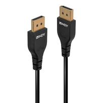 Lindy - DisplayPort-Kabel - DisplayPort (M) zu DisplayPort (M) - DisplayPort 1,4 - 50cm - 8K Unterstützung, Kontakte aus Phosphorbronze - Schwarz (36460)