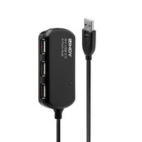 Lindy USB2.0 Active Extension Pro 4 Port Hub - Hub - 4 x USB2.0 - Desktop (42781)