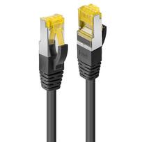 Lindy - Patch-Kabel - RJ-45 (M) zu RJ-45 (M) - 3,0m - 5,8 mm - UTP - CAT 6a - halogenfrei, ohne Haken - Schwarz (Packung mit 10) (47626)
