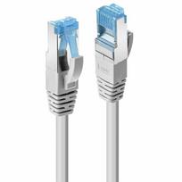 Lindy - Patch-Kabel - RJ-45 (M) zu RJ-45 (M) - 1,0m - 6,5 mm - S/FTP - CAT 7 (Kabel) / CAT 6a (Anschlüsse) - ohne Haken, halogenfrei - Grau (Packung mit 10) (47688)