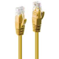 Lindy - Patch-Kabel - RJ-45 (M) bis RJ-45 (M) - 50cm - UTP - CAT 6 - geformt, ohne Haken, verseilt - Gelb (48061)