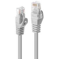Lindy - Patch-Kabel - RJ-45 (M) bis RJ-45 (M) - 50,0m - UTP - CAT 5e - geformt, ohne Haken - Grau (48371)