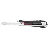 WEDO Cutter 2-in-1, Klinge: 9 mm, schwarz/rot automatischer Klingenrückzug, Rasterautomatik, ergonomisch - 1 Stück (787009)