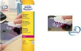 Avery Anti-tamper Label - Nicht ablösbare Polymeretiketten - weiß - 21,2 x 45,7 mm - 960 Stck. (20 Bogen x 48) (L6113-20)