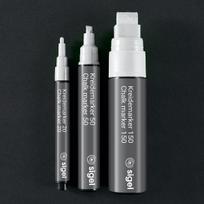 Sigel BA178. Schreibfarben: Weiß, Punkttyp: Geschoss, Strichbreite (min): 1 mm. Menge pro Packung: 2 Stück(e), Verpackungsart: Sichtverpackung (BA178)