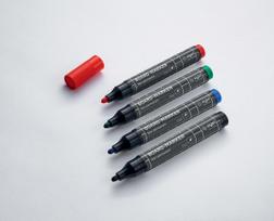 Sigel 4 Whiteboard- und Flipchart-Marker farbsortiert 2.0 - 3.0 mm