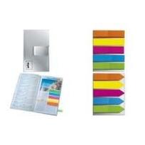 sigel Haftmarker Film mini mit Clip, 50 x 12 mm, 125 Blatt auf Karte mit Klemmfunktion, Maße Karte: 52 x 82 mm (HN610)