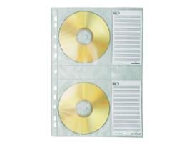 DURABLE CD-/DVD-Hülle COVER M, für 4 CD's, PP, DIN A4 (5222-19)