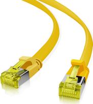 Helos - Patch-Kabel - RJ-45 (M) zu RJ-45 (M) - 2 m - U/FTP - CAT 6a - flach - Gelb
