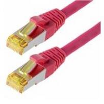 Helos - Patchkabel - RJ-45 (M) - RJ-45 (M) - 2 m - SFTP-Kabel (PIMF) - CAT 6a - Magenta