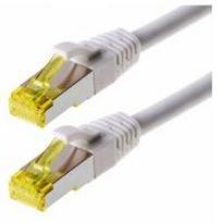 Helos - Patchkabel - RJ-45 (M) - RJ-45 (M) - 10 m - SFTP-Kabel (PIMF) - CAT 6a - Weiss