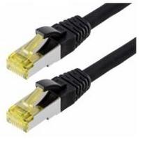Helos - Patchkabel - RJ-45 (M) - RJ-45 (M) - 0.25 m - SFTP-Kabel (PIMF) - CAT 6a - Schwarz