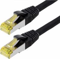 Helos - Patchkabel - RJ-45 (M) - RJ-45 (M) - 7.5 m - SFTP-Kabel (PIMF) - CAT 6a - Schwarz