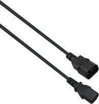 Helos - Spannungsversorgungs-Verlängerungskabel - IEC 60320 C13 zu IEC 60320 C14 - 250 V - 10 A - 5 m - Schwarz - weltweit