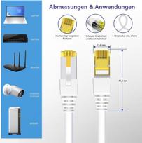 Helos ultra flex - Patch-Kabel - RJ-45 (M) zu RJ-45 (M) - 15 m - S/FTP - CAT 6a - halogenfrei - Rot