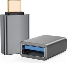 Helos Adapter OTG, USB 3.1 A Buchse/Type-C™ Stecker, PREMIUM, dunkelgrau OTG Adapter USB 3.1 A Bu./Type-C™ St. , PREMIUM , Aluminium-Gehäuse , Übertragungsrate: 5000Mbit/s , vergoldete Kontakte , ansprechendes Design , Geflecht- und Folie-Schirmung , Haube: vergossen , ROHS 2.0 und REACH-konform , Farbe: schwarzes Kabel, dunkelgraue Stecker (288362)