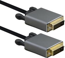 Helos PREMIUM - DVI-Kabel - DVI-D (M) zu DVI-D (M) - 5 m - 4K Unterstützung - Schwarz