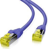 Helos - Patch-Kabel - RJ-45 (M) zu RJ-45 (M) - 7.5 m - SFTP, PiMF - CAT 6a - halogenfrei - violett