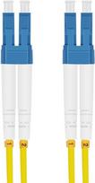 Helos - Patch-Kabel - LC Single-Modus (M) zu LC Single-Modus (M) - 0.5 m - Glasfaser - Duplex - 9/125 Mikrometer - OS2 - geformt - Gelb, Fiberglas