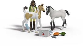 Schleich žirgų veterinarės rinkinys su kumeliukais
