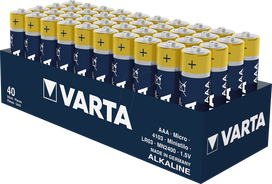Varta AL 40XAAA - Alkaline Batterie AAA Micro 40er-Pack Longlife - Batterie - Micro (AAA)
