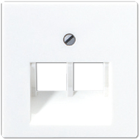 JUNG A 569-2 BFPLUA WW - Weiß - Thermoplast - JUNG - UAE 8-8 UPOK6E - UAE 8-8 UPOK6 - UAE 2 x 8 UPO - UAE 8-8 UPO - MK-POF-2UAE - RJ-45 - 1 Stück(e)