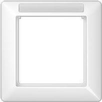 JUNG AS 581 BF INA WW. Produktfarbe: Weiß, Material: Thermoplast. Breite: 80,5 mm, Höhe: 80,5 mm (AS581BFINAWW)