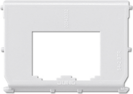 JUNG 54-2BTR. Produktfarbe: Weiß, Markenkompatibilität: JUNG, Material: Thermoplast (54-2BTR)
